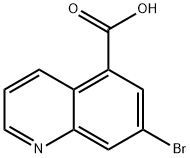 5-Quinolinecarboxylic acid, 7-bromo- Structure