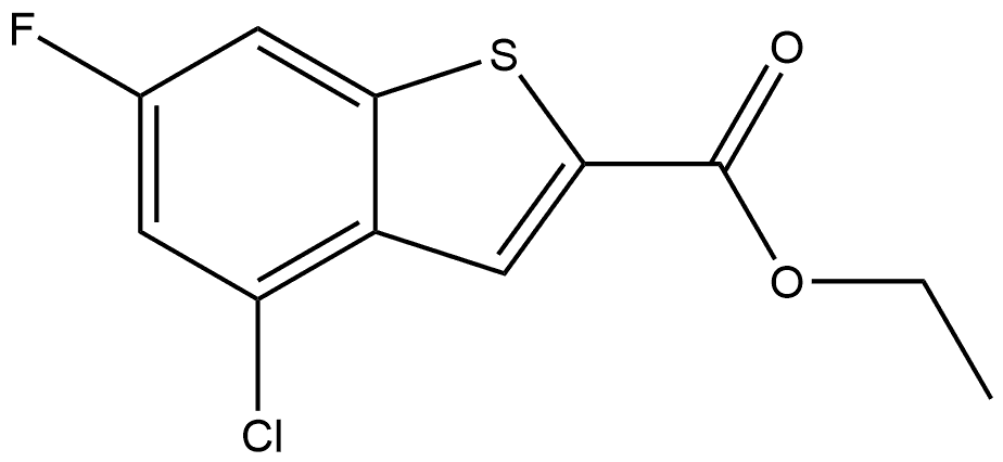 Ethyl 4-Chloro-6-fluorobenzothiophene-2-carboxylate Structure