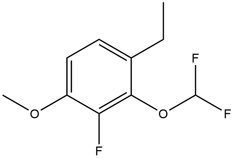 2-(Difluoromethoxy)-1-ethyl-3-fluoro-4-methoxybenzene Structure