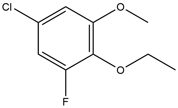 5-Chloro-2-ethoxy-1-fluoro-3-methoxybenzene Structure