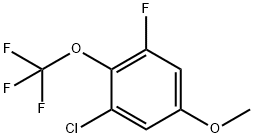 1-Chloro-3-fluoro-5-methoxy-2-(trifluoromethoxy)benzene 구조식 이미지