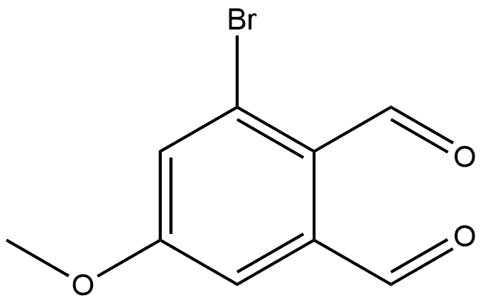 3-Bromo-5-methoxy-1,2-benzenedicarboxaldehyde Structure