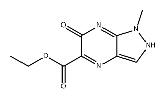 1H-Pyrazolo[3,4-b]pyrazine-5-carboxylic acid, 2,6-dihydro-1-methyl-6-oxo-, ethyl ester 구조식 이미지