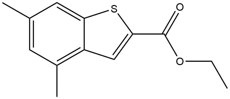 ethyl 4,6-dimethylbenzo[b]thiophene-2-carboxylate Structure