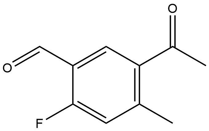 5-Acetyl-2-fluoro-4-methylbenzaldehyde Structure