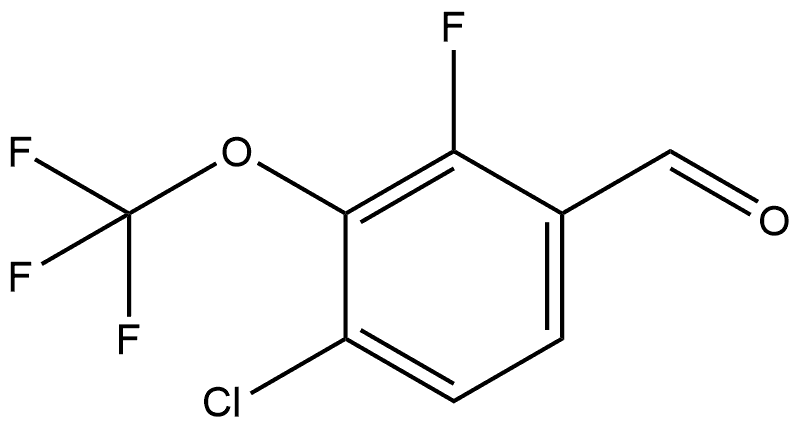 4-Chloro-2-fluoro-3-(trifluoromethoxy)benzaldehyde Structure