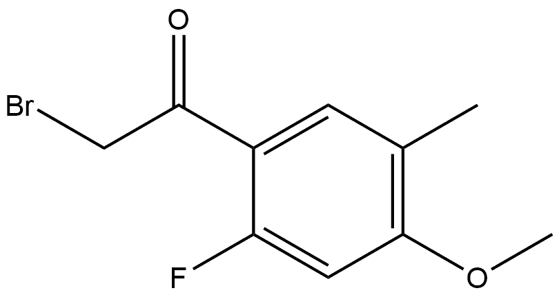 2-Bromo-1-(2-fluoro-4-methoxy-5-methylphenyl)ethanone Structure