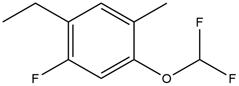 1-(Difluoromethoxy)-4-ethyl-5-fluoro-2-methylbenzene Structure