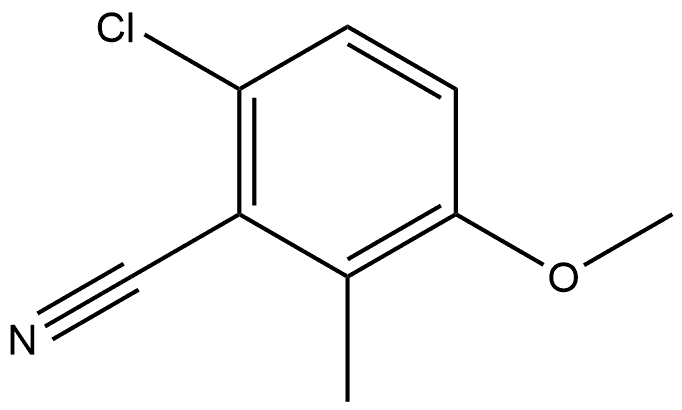 6-Chloro-3-methoxy-2-methylbenzonitrile Structure