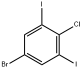 Benzene, 5-bromo-2-chloro-1,3-diiodo- 구조식 이미지