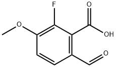 2-fluoro-6-formyl-3-methoxybenzoic acid Structure