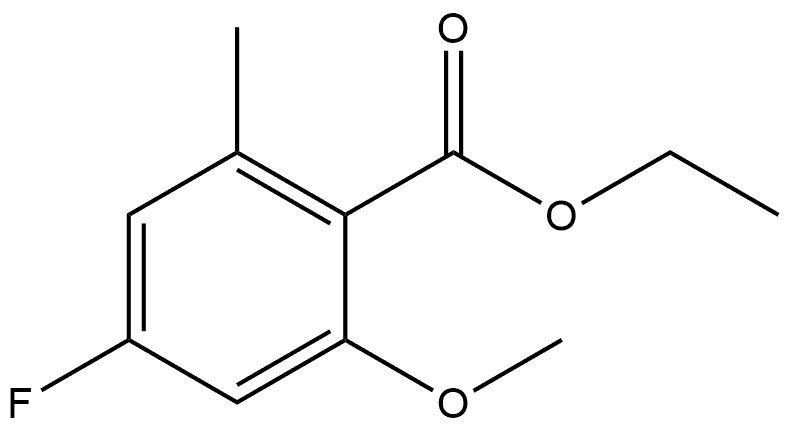 Ethyl 4-fluoro-2-methoxy-6-methylbenzoate Structure