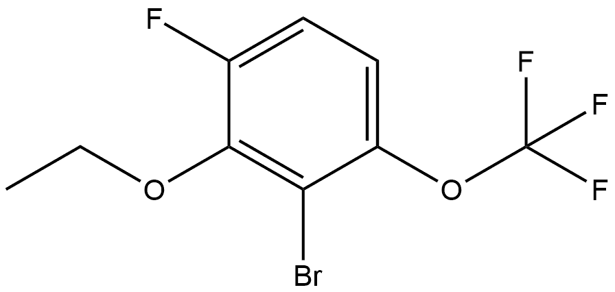 2-Bromo-3-ethoxy-4-fluoro-1-(trifluoromethoxy)benzene Structure