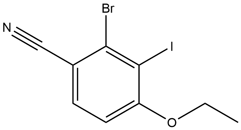 2-Bromo-4-ethoxy-3-iodobenzonitrile Structure