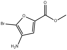 2-Furancarboxylic acid, 4-amino-5-bromo-, methyl ester Structure