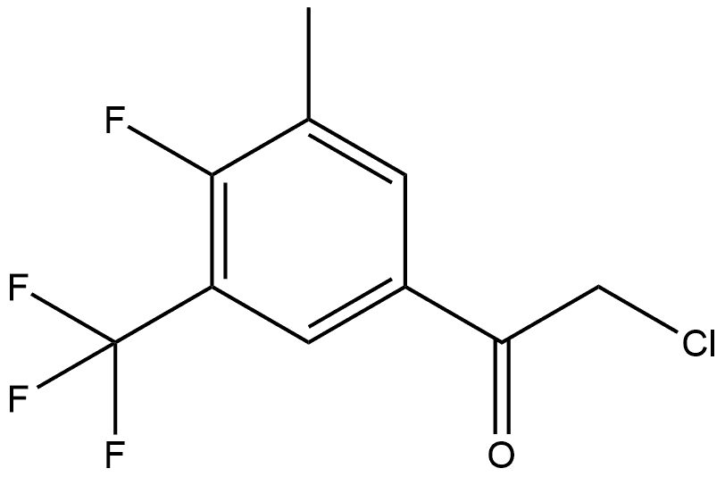 2-Chloro-1-[4-fluoro-3-methyl-5-(trifluoromethyl)phenyl]ethanone Structure