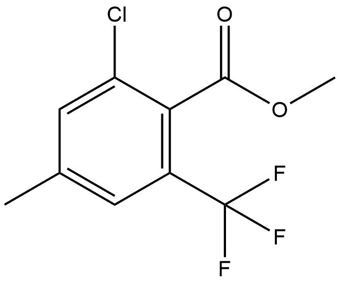 Methyl 2-chloro-4-methyl-6-(trifluoromethyl)benzoate Structure