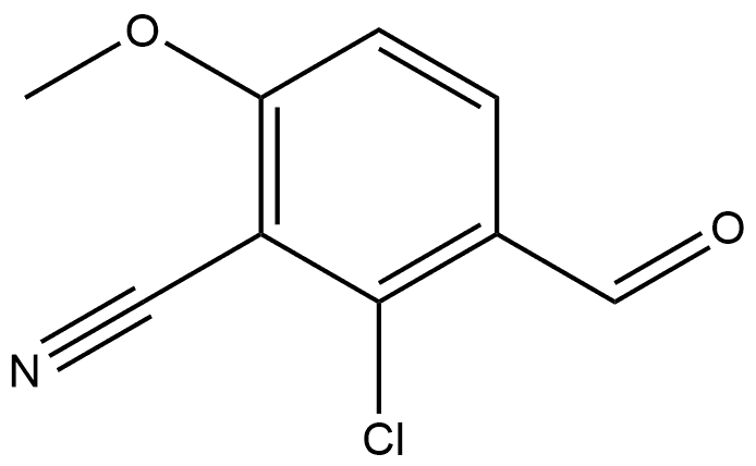 2-Chloro-3-formyl-6-methoxybenzonitrile Structure