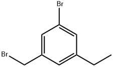 Benzene, 1-bromo-3-(bromomethyl)-5-ethyl- Structure