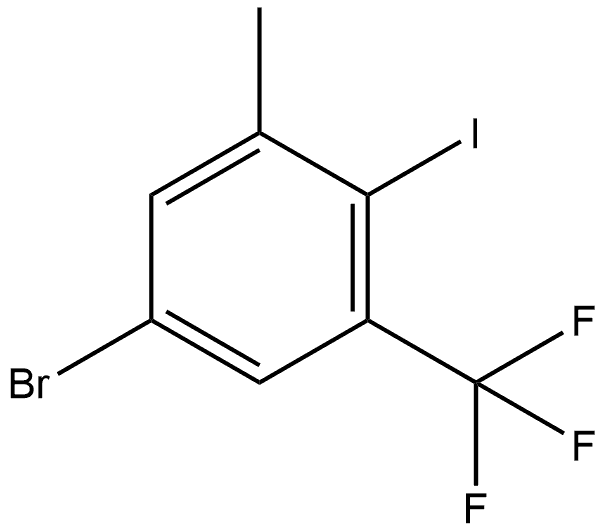 5-Bromo-2-iodo-1-methyl-3-(trifluoromethyl)benzene 구조식 이미지