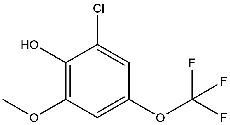 2-Chloro-6-methoxy-4-(trifluoromethoxy)phenol Structure