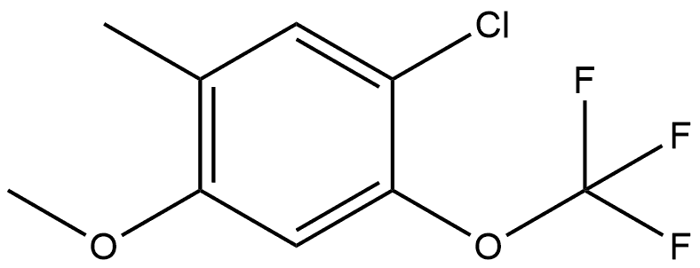 1-Chloro-4-methoxy-5-methyl-2-(trifluoromethoxy)benzene 구조식 이미지