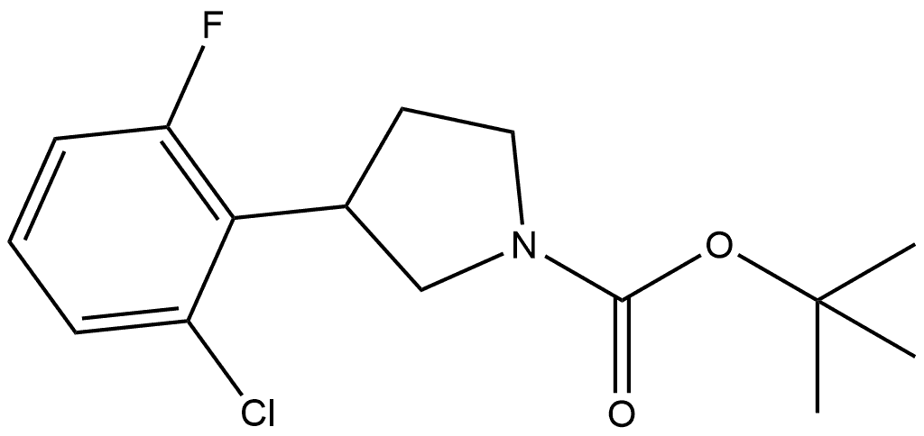 1-Boc-3-(2-chloro-6-fluorophenyl)pyrrolidine Structure