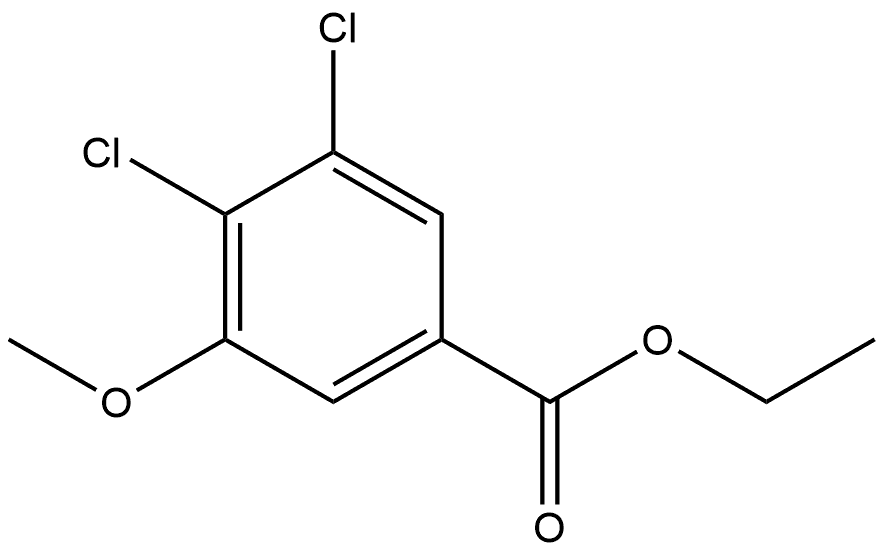 Ethyl 3,4-dichloro-5-methoxybenzoate Structure