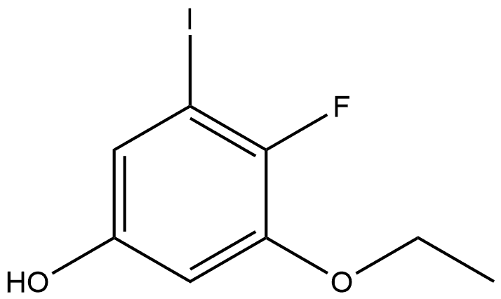 3-Ethoxy-4-fluoro-5-iodophenol Structure