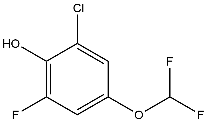 2-Chloro-4-(difluoromethoxy)-6-fluorophenol Structure