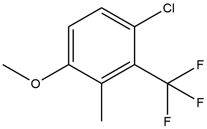 1-Chloro-4-methoxy-3-methyl-2-(trifluoromethyl)benzene Structure