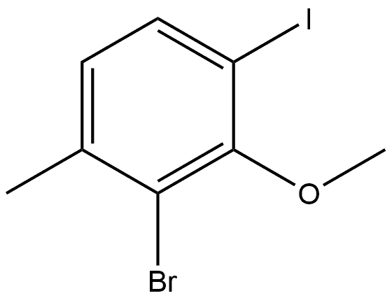 2-Bromo-4-iodo-3-methoxy-1-methylbenzene Structure