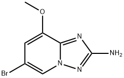 [1,2,4]Triazolo[1,5-a]pyridin-2-amine, 6-bromo-8-methoxy- Structure