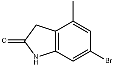 2H-Indol-2-one, 6-bromo-1,3-dihydro-4-methyl- Structure