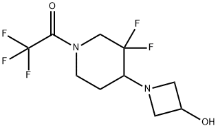 Ethanone, 1-[3,3-difluoro-4-(3-hydroxy-1-azetidinyl)-1-piperidinyl]-2,2,2-trifluoro- 구조식 이미지