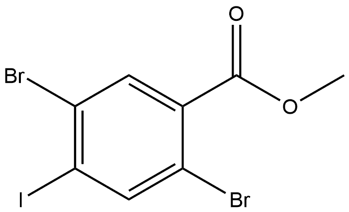 Methyl 2,5-dibromo-4-iodobenzoate Structure