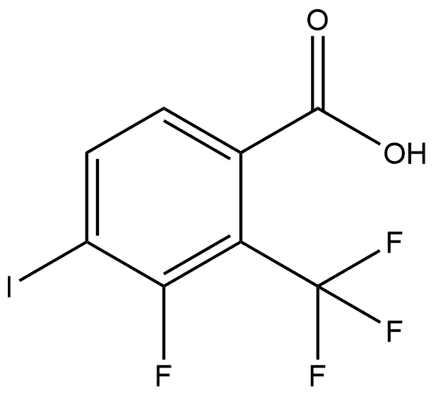 3-Fluoro-4-iodo-2-(trifluoromethyl)benzoic acid Structure