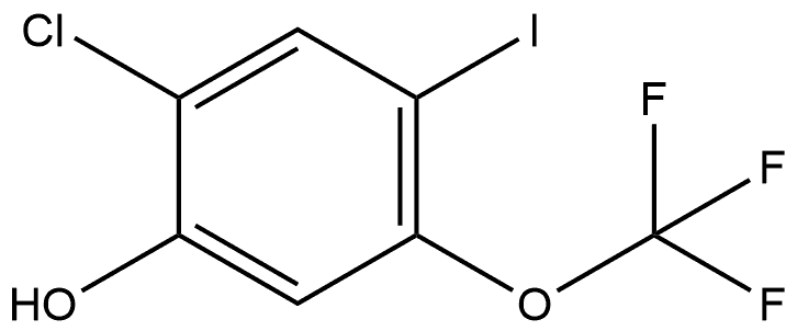 2-Chloro-4-iodo-5-(trifluoromethoxy)phenol Structure