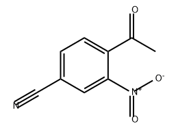 Benzonitrile, 4-acetyl-3-nitro- 구조식 이미지
