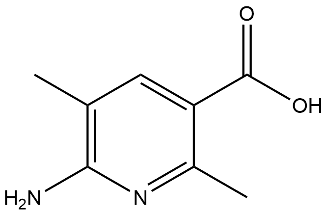 6-Amino-2,5-dimethylnicotinic acid 구조식 이미지