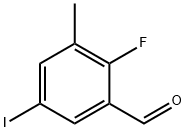 2-fluoro-5-iodo-3-methylbenzaldehyde Structure