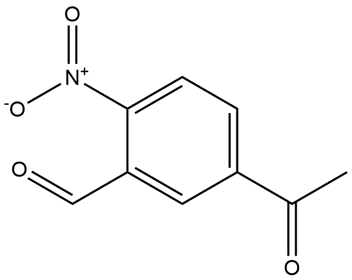 5-Acetyl-2-nitrobenzaldehyde 구조식 이미지