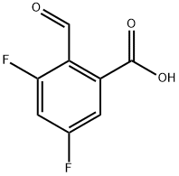Benzoic acid, 3,5-difluoro-2-formyl- 구조식 이미지