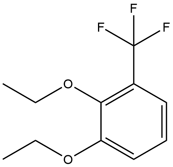 1,2-Diethoxy-3-(trifluoromethyl)benzene Structure