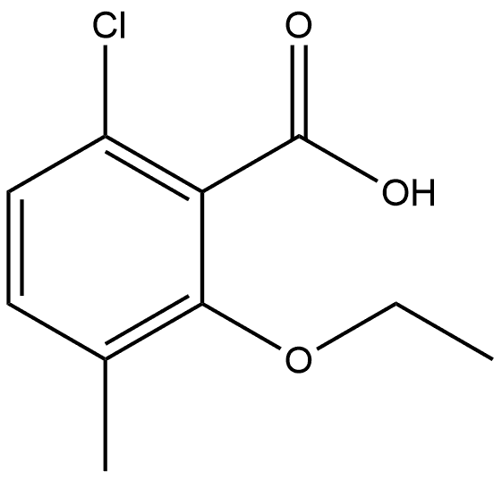 6-Chloro-2-ethoxy-3-methylbenzoic acid Structure