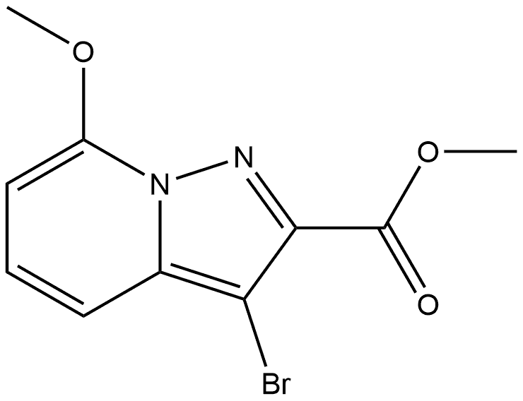 Methyl 3-bromo-7-methoxypyrazolo[1,5-a]pyridine-2-carboxylate Structure