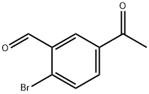 Benzaldehyde, 5-acetyl-2-bromo- 구조식 이미지