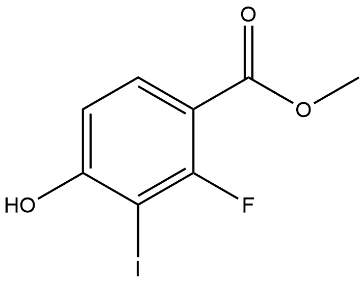 Methyl 2-fluoro-4-hydroxy-3-iodobenzoate Structure