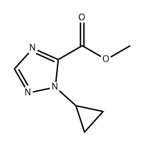 1H-1,2,4-Triazole-5-carboxylic acid, 1-cyclopropyl-, methyl ester Structure