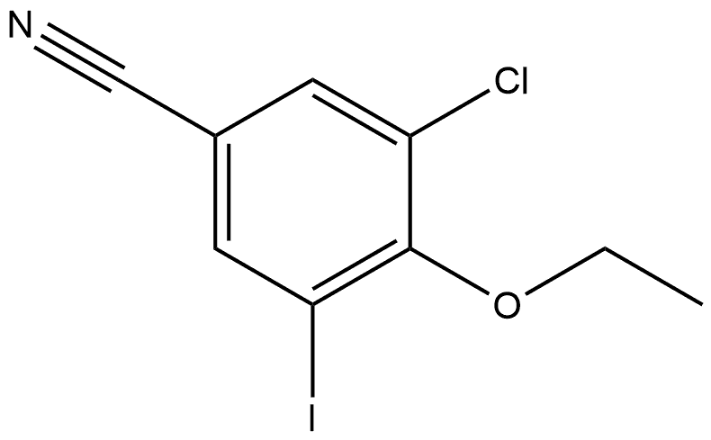 3-Chloro-4-ethoxy-5-iodobenzonitrile Structure